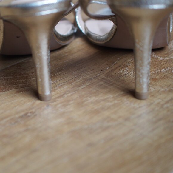 A MTL 1980 | NWOT Gold Strappy Sandals - Picture 6 of 8